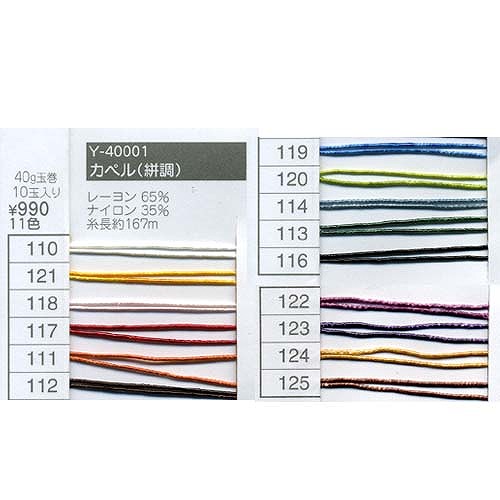 毛糸 中細 エクトリー Y40001 カペル(絣調) 1玉 レーヨン  毛糸のポプラ