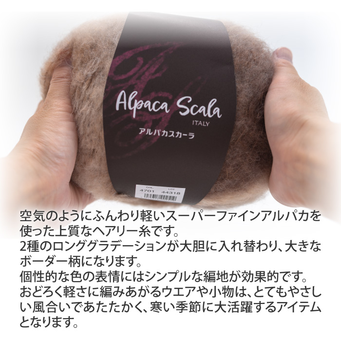 毛糸 超極太 ダイヤ毛糸 AS アルパカスカーラ 1玉 アルパカ