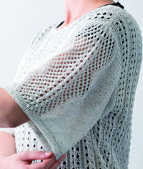 透かし模様のプルオーバー｜編み物キット | 毛糸のプロショップ ポプラ本店