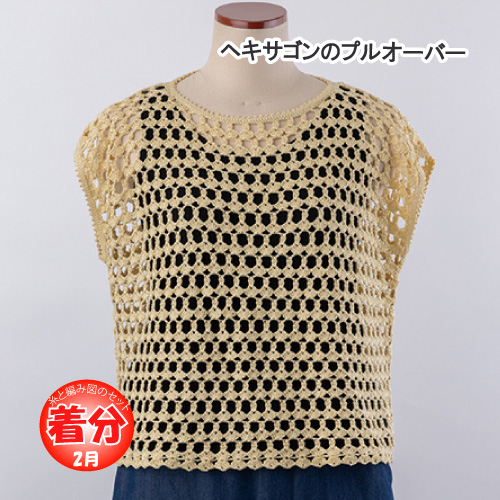 ヘキサゴンのプルオーバー｜編み物キット | 毛糸のプロショップ ポプラ本店