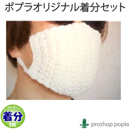 簡単! ■ 手編み マスクカバー キット ■ キットのイメージです（╹◡╹）