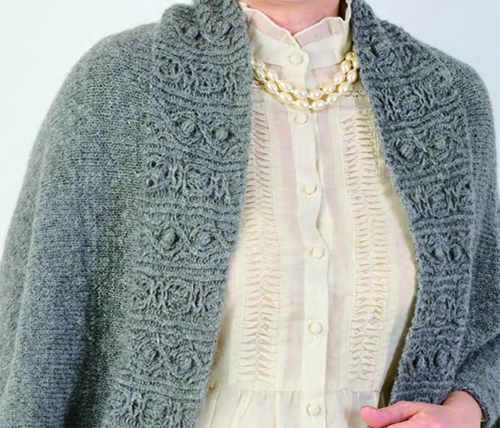 フラワーエンブロイダリーカーディガンキット　毛糸　10玉　ボタン付き