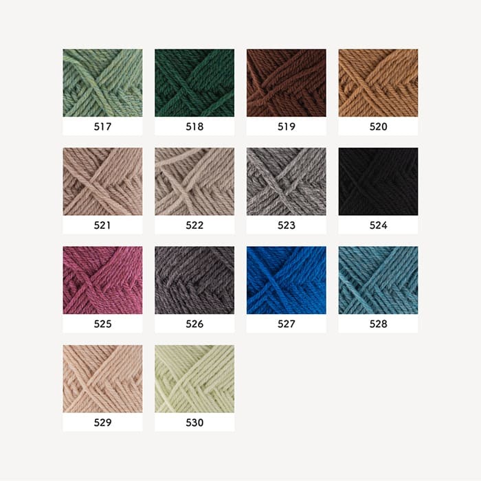 毛糸 合太 ハマナカ 2458 アメリーエフ合太 色番520-530 1玉 毛 ウール