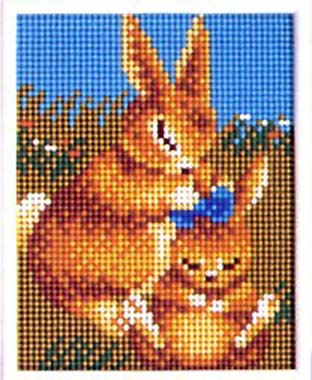 スキルミニギャラリー うさぎの親子 MG58 | 毛糸のプロショップ ポプラ本店