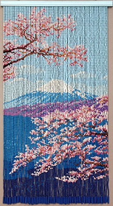スキルタペストリー 富士と桜 T368