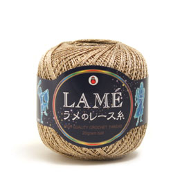 PULSERACEクラインパルスレース　札幌市引取限定 手芸 レース DARUMA 01-2140 ラメのレース糸#30(3玉入) 3玉入1袋
