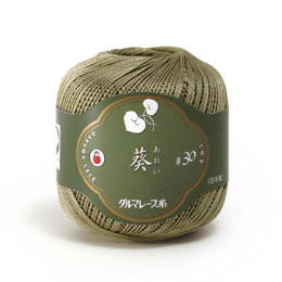 手芸 レース DARUMA 01-2370 レース糸＃30 葵 25G 3玉入 3玉入1袋 綿色 