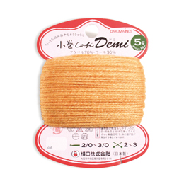 毛糸 中細 DARUMA 01-5630 小巻CAFEデミ カラー 1玉 色番21～31