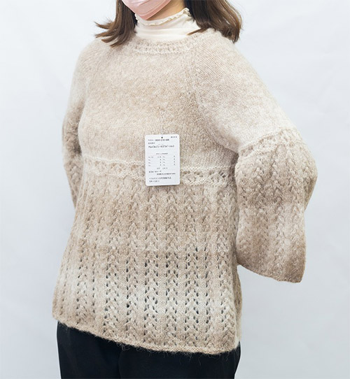 アルパカレジェーロプルオーバー｜編み物キット 毛糸のポプラ | 毛糸の