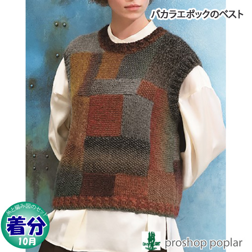 バカラエポックのベスト 編み物キット 毛糸のポプラ