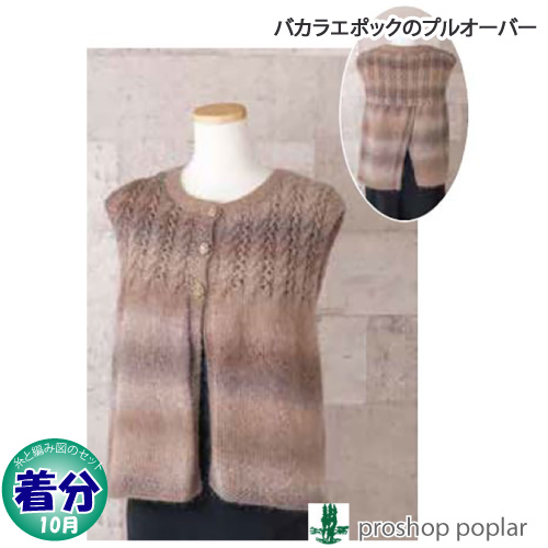 バカラエポックのプルオーバー 編み物キット 毛糸のポプラ