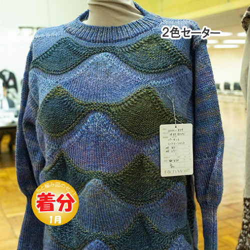 2色セーター 編み物キット