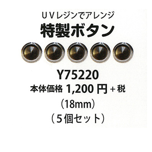 手芸 ボタン エクトリー Y75220 特殊ボタン(5個セット) 5個入   毛糸のポプラ