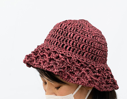 ダブルブリムの帽子｜編み物キット 毛糸のポプラ | 毛糸のプロショップ