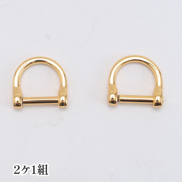 手芸 金具 ポプラオリジナル金具-3 T-662 T-662 ネジ式Dカン 18mm G(2